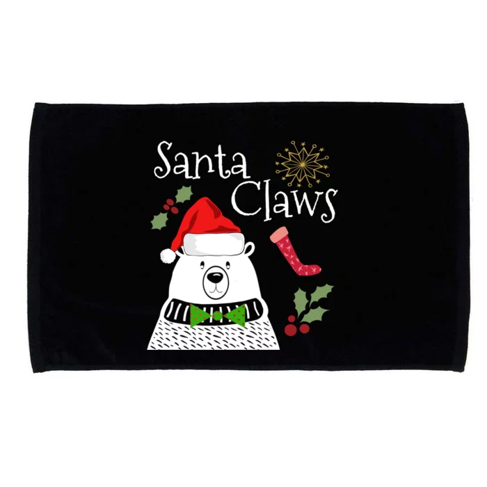 Panda Claws Santa Xmas Christmas Ugly Secret Santa Gift Microfiber Hand Towel