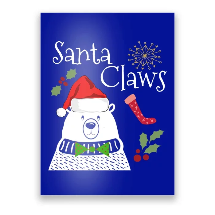 Panda Claws Santa Xmas Christmas Ugly Secret Santa Gift Poster