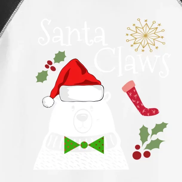 Panda Claws Santa Xmas Christmas Ugly Secret Santa Gift Toddler Fine Jersey T-Shirt