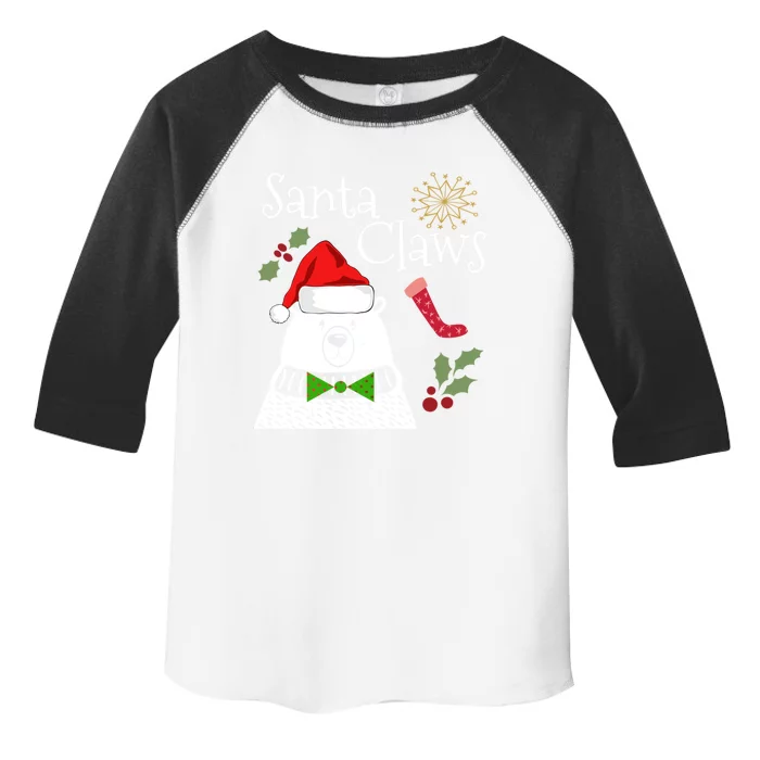 Panda Claws Santa Xmas Christmas Ugly Secret Santa Gift Toddler Fine Jersey T-Shirt