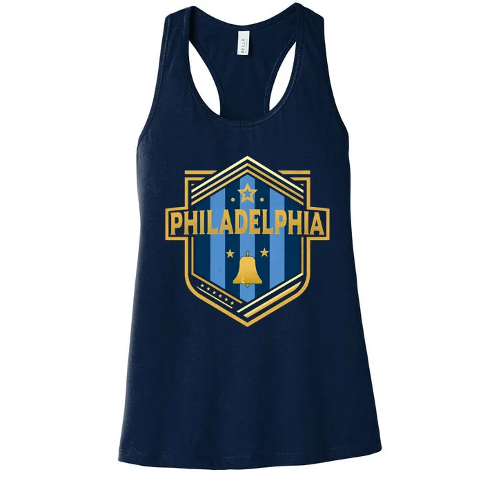 Philadelphia City Shield Badge Designer Edition Women's Racerback Tank