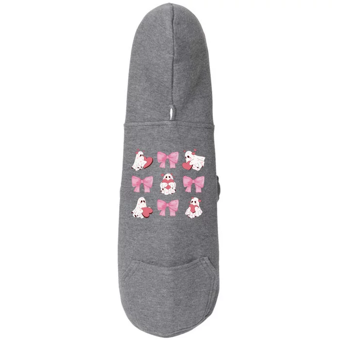 Pink Coquette Spooky Girly Halloween Doggie 3-End Fleece Hoodie