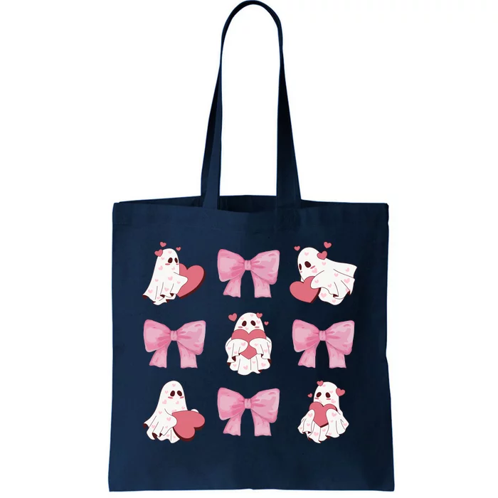 Pink Coquette Spooky Girly Halloween Tote Bag