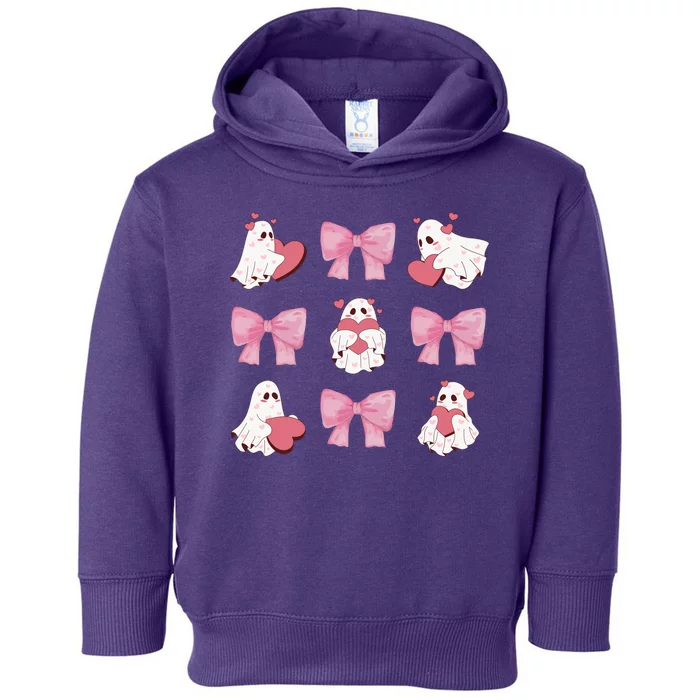 Pink Coquette Spooky Girly Halloween Toddler Hoodie