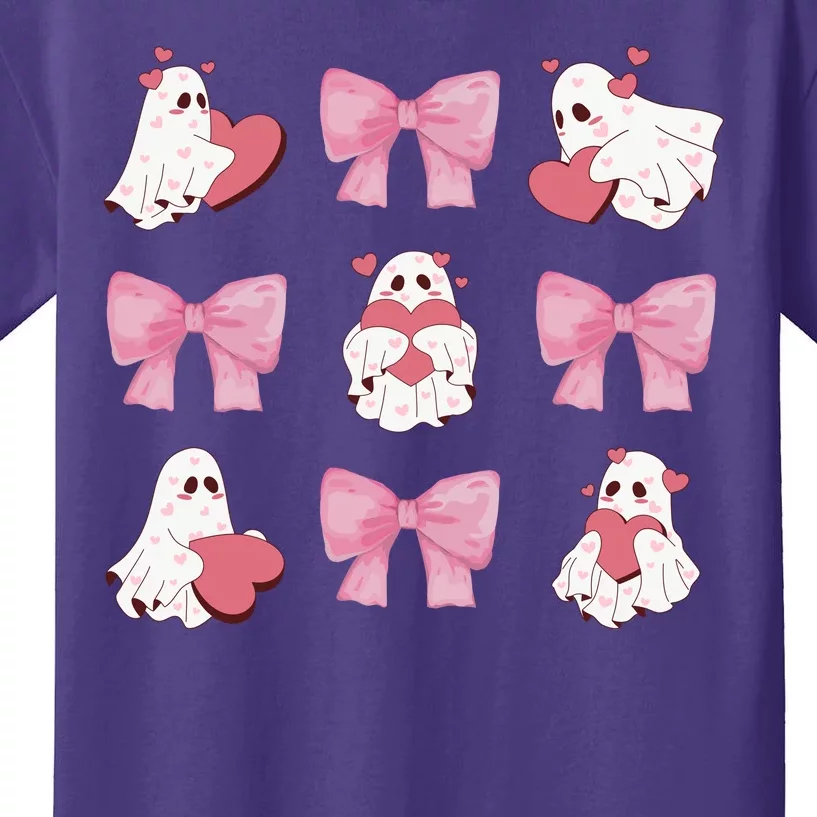 Pink Coquette Spooky Girly Halloween Kids T-Shirt