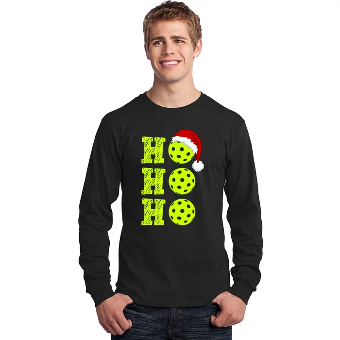 Pickleball Christmas Sana Ho Ho Ho Long Sleeve Shirt