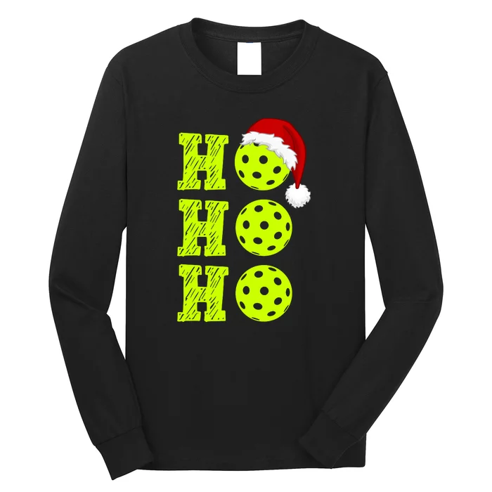 Pickleball Christmas Sana Ho Ho Ho Long Sleeve Shirt