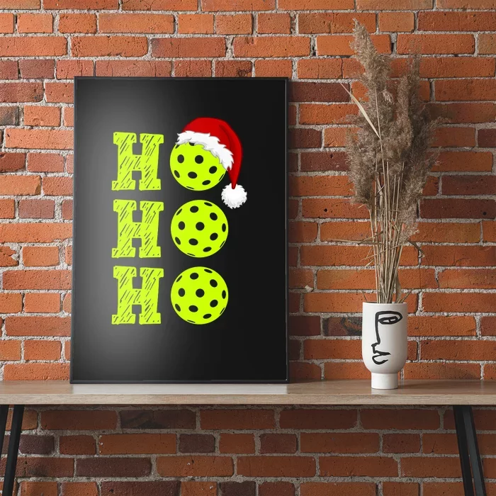 Pickleball Christmas Sana Ho Ho Ho Poster