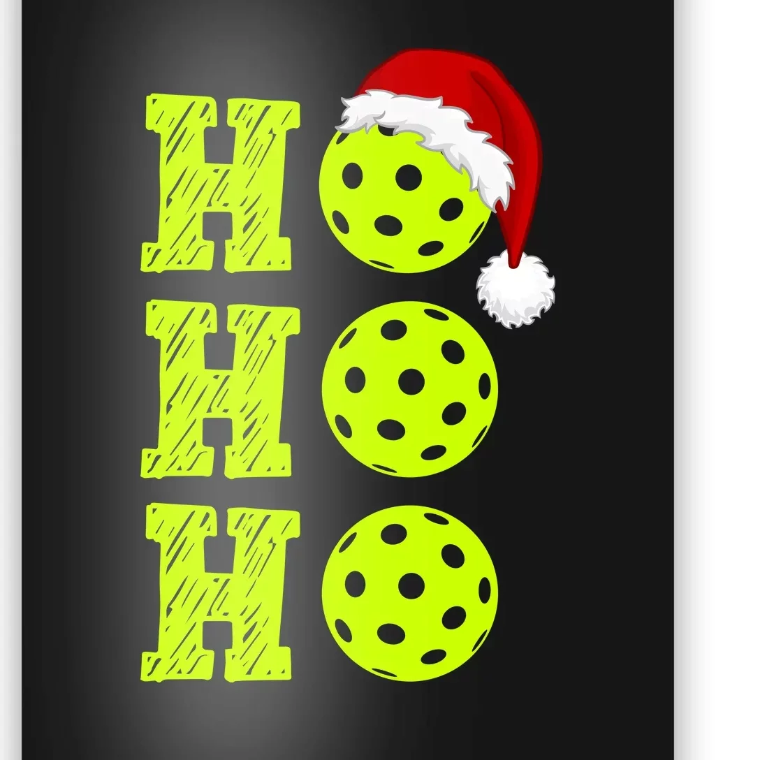 Pickleball Christmas Sana Ho Ho Ho Poster