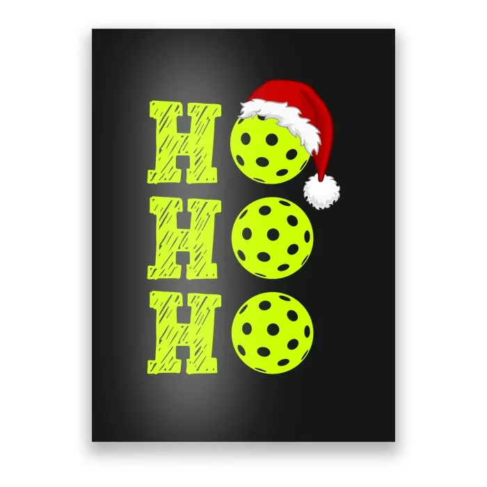 Pickleball Christmas Sana Ho Ho Ho Poster