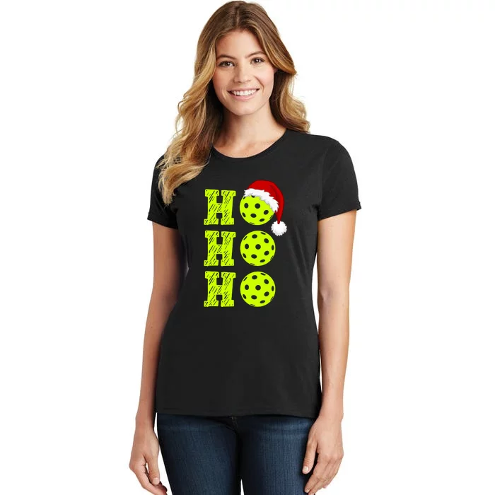 Pickleball Christmas Sana Ho Ho Ho Women's T-Shirt