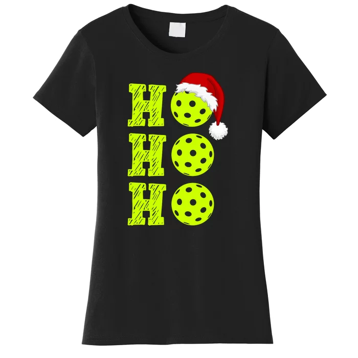 Pickleball Christmas Sana Ho Ho Ho Women's T-Shirt