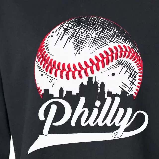 Philadelphia Cities Spirits I Love & Proud of Philadelphia Cropped Pullover Crew