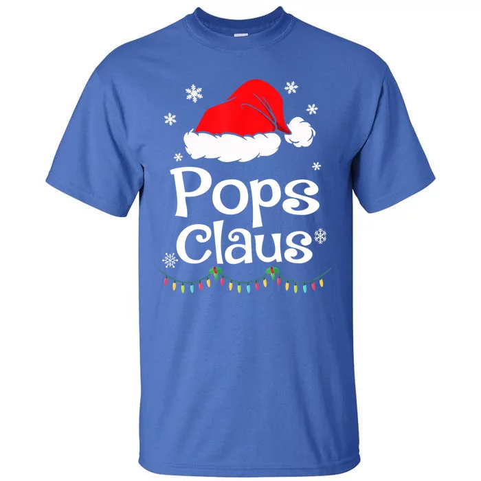 Pops Claus Santa Christmas Matching Family Pajama Funny Gift Tall T-Shirt