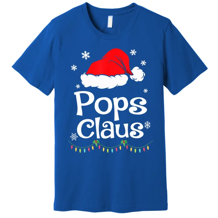 Pops Claus Santa Christmas Matching Family Pajama Funny Gift Premium T-Shirt