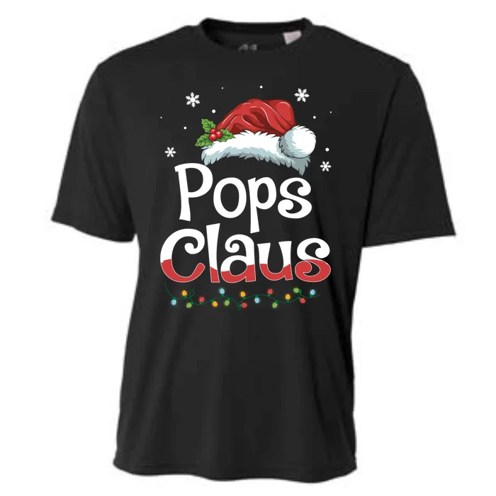 Pops Claus Santa Funny Christmas Pajama Matching Family Gift Cooling Performance Crew T-Shirt