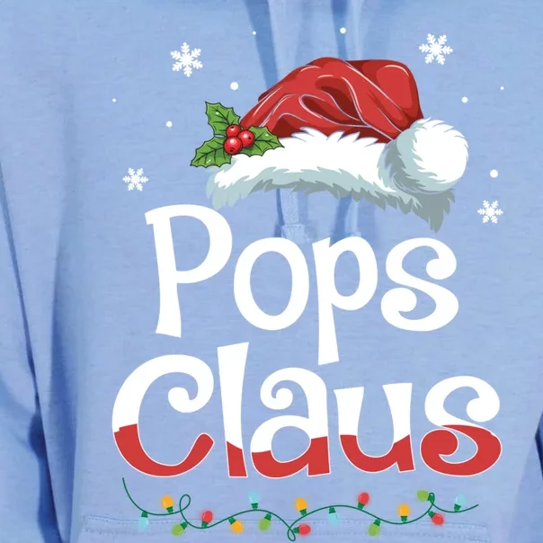 Pops Claus Santa Funny Christmas Pajama Matching Family Gift Unisex Surf Hoodie