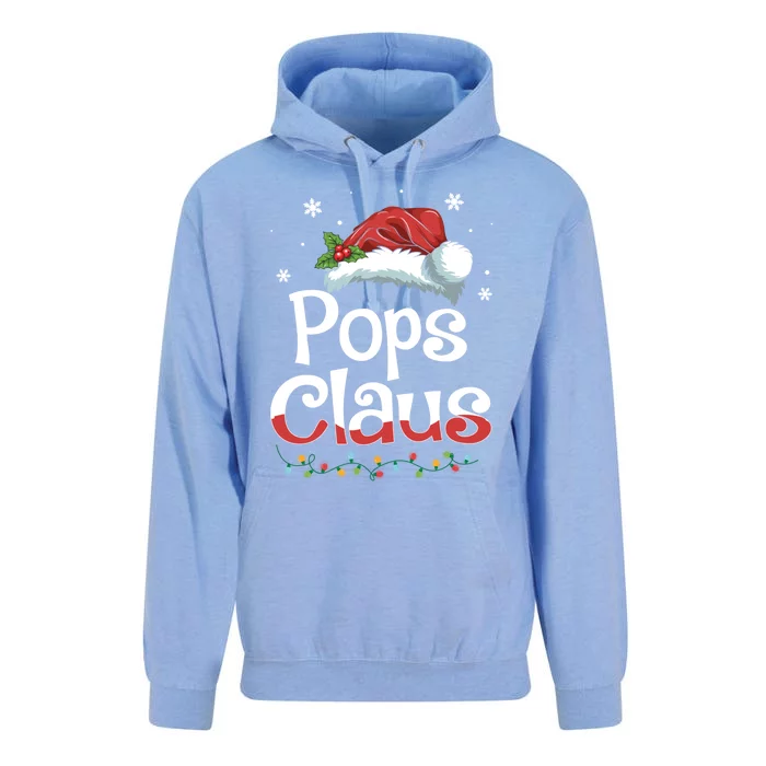 Pops Claus Santa Funny Christmas Pajama Matching Family Gift Unisex Surf Hoodie