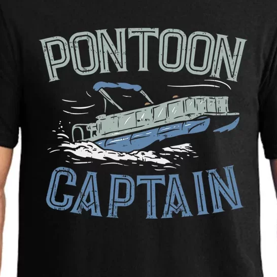 Pontoon Captain Shirt, Who's The Captain Of This Ship? Pajama Set