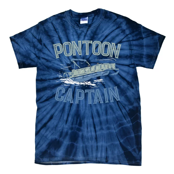 Pontoon Captain Shirt, Who's The Captain Of This Ship? Tie-Dye T-Shirt