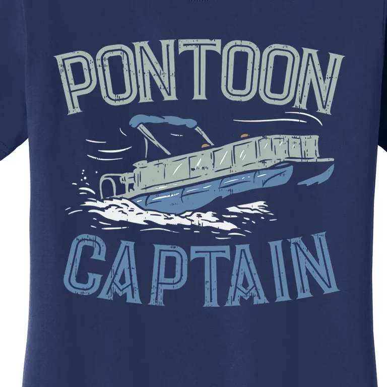 Pontoon Captain Shirt, Who's The Captain Of This Ship? Women's T-Shirt