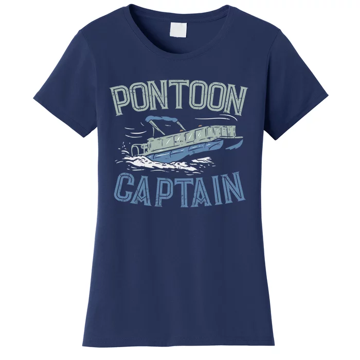 Pontoon Captain Shirt, Who's The Captain Of This Ship? Women's T-Shirt