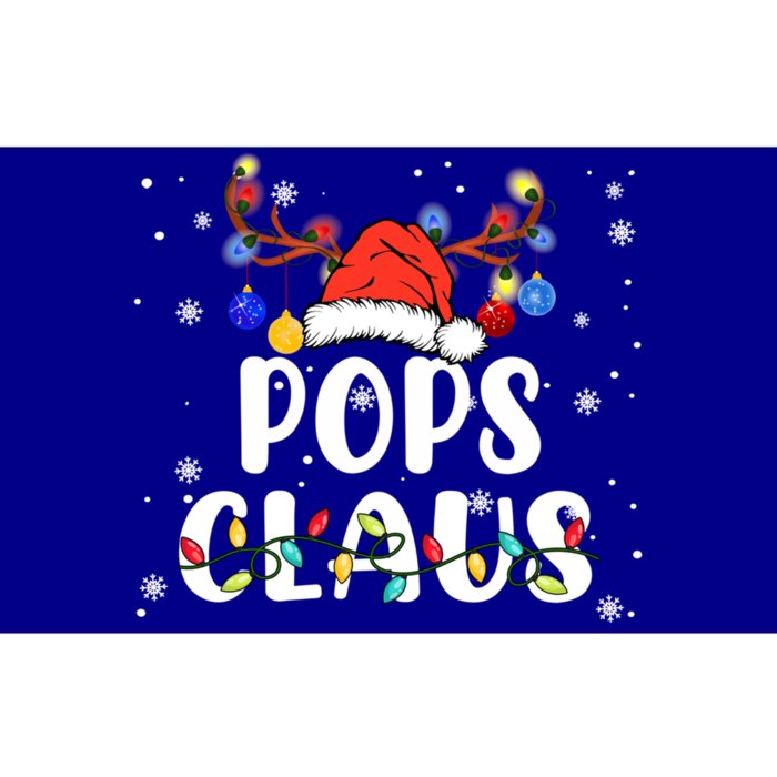 Pops Claus Santa Hat Reindeer Funny Christmas Family Pajama Gift Bumper Sticker