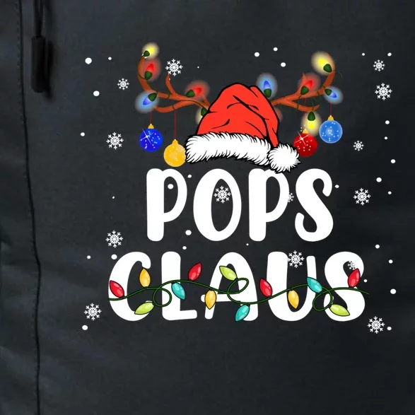 Pops Claus Santa Hat Reindeer Funny Christmas Family Pajama Gift Daily Commute Backpack