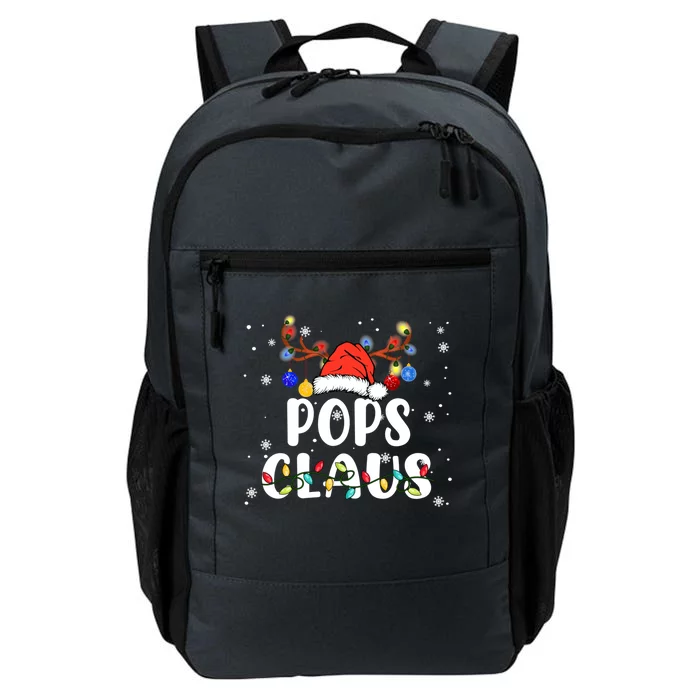 Pops Claus Santa Hat Reindeer Funny Christmas Family Pajama Gift Daily Commute Backpack