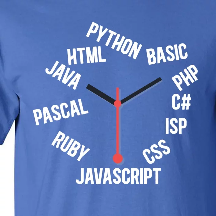 Programmer Clock Software Developer Computer Engineer Coder Gift Tall T-Shirt