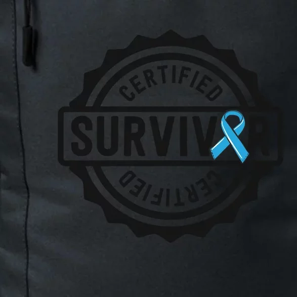 Prostate Cancer Survivor Gift Blue Ribbon Awareness Daily Commute Backpack