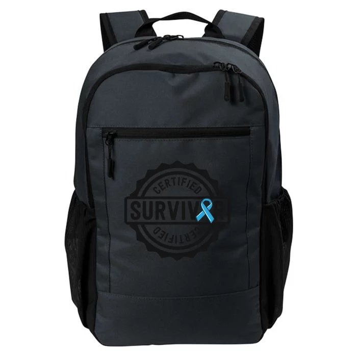 Prostate Cancer Survivor Gift Blue Ribbon Awareness Daily Commute Backpack