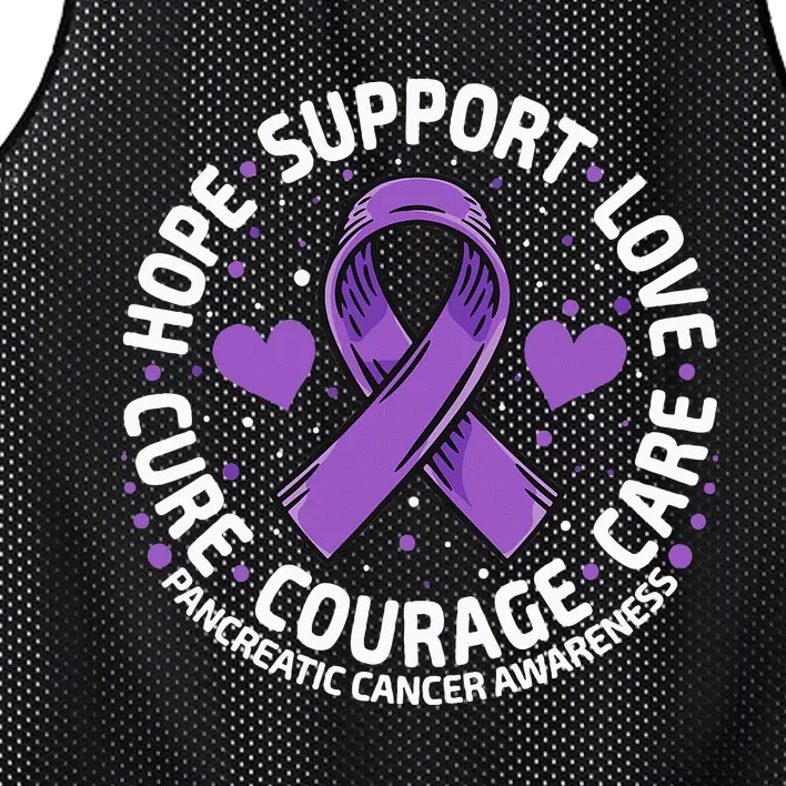 Pancreatic Cancer Support Family Pancreatic Cancer Awareness Mesh Reversible Basketball Jersey Tank