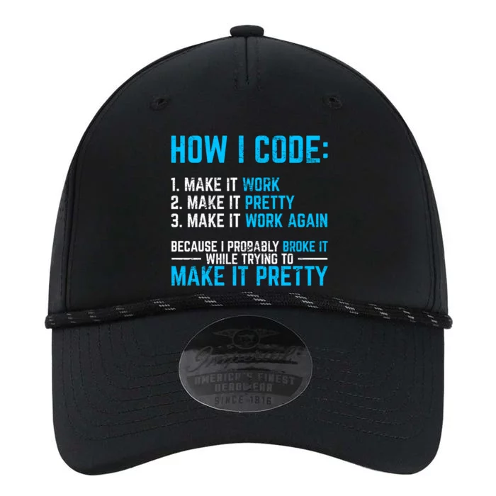 Programmer Coder Software Developer Programming Coding Code Gift Performance The Dyno Cap