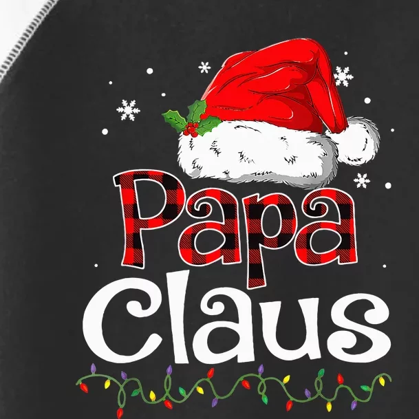 Papa Claus Santa Funny Christmas Pajama Matching Family Toddler Fine Jersey T-Shirt