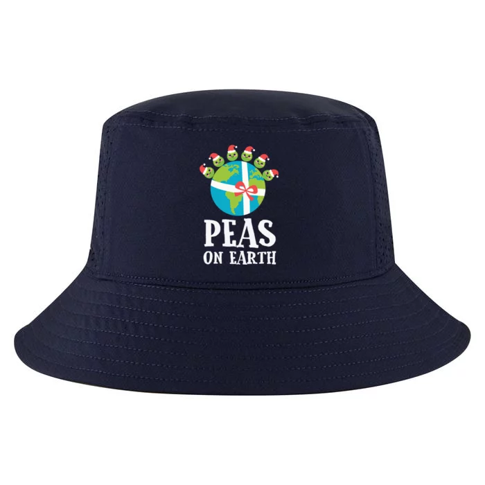 Pun Christmas Sayings Peas On Earth Funny Xmas Gift Cool Comfort Performance Bucket Hat