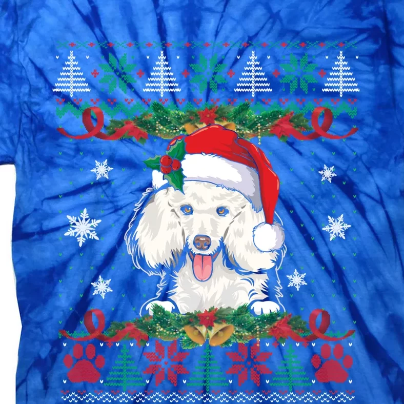 Poodle Christmas Santa Ugly Sweater Dog Lover Xmas Pajama Great Gift Tie-Dye T-Shirt