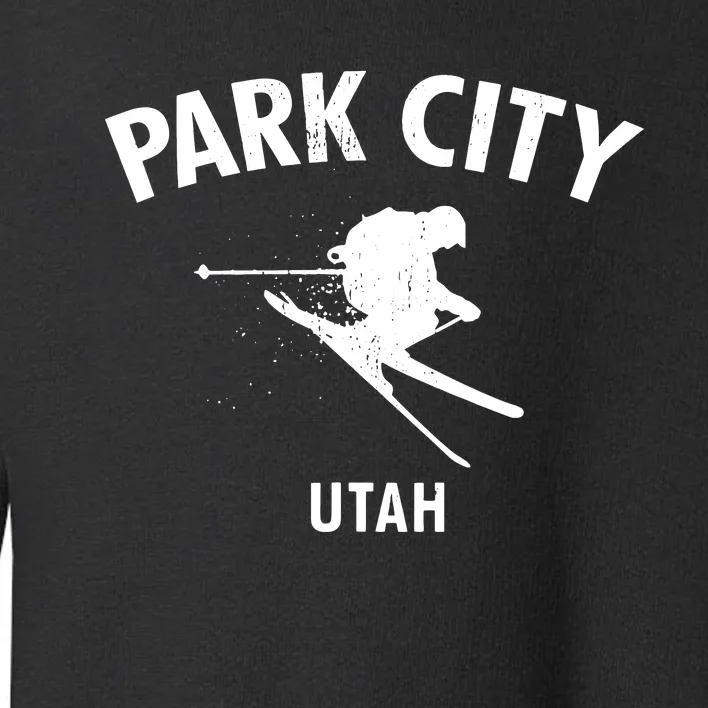 Park City Skiing Ski Utah Gift Funny Toddler Sweatshirt