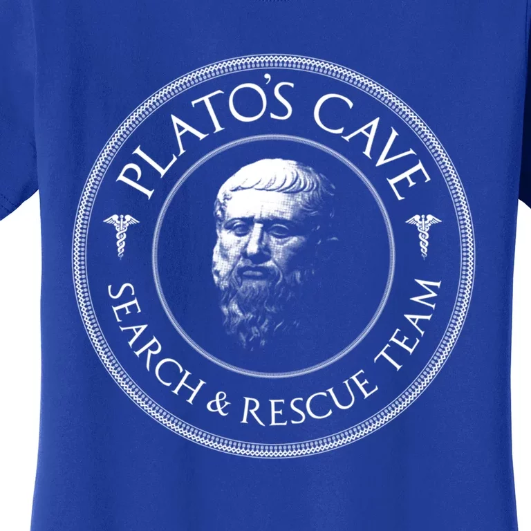 Plato's Cave Search And Rescue Team Funny Philosopher Great Gift Meaningful Gift Women's T-Shirt