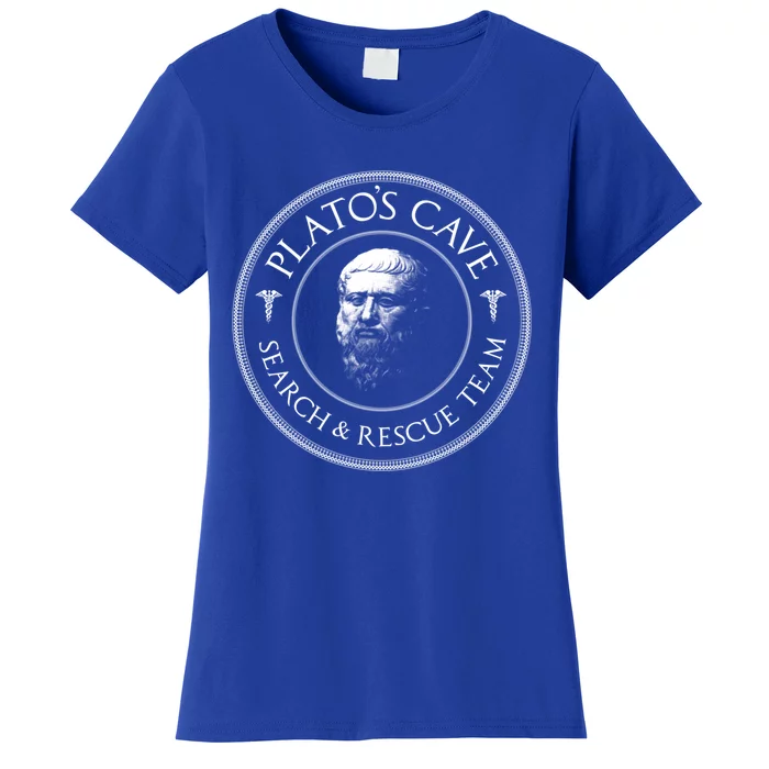 Plato's Cave Search And Rescue Team Funny Philosopher Great Gift Meaningful Gift Women's T-Shirt