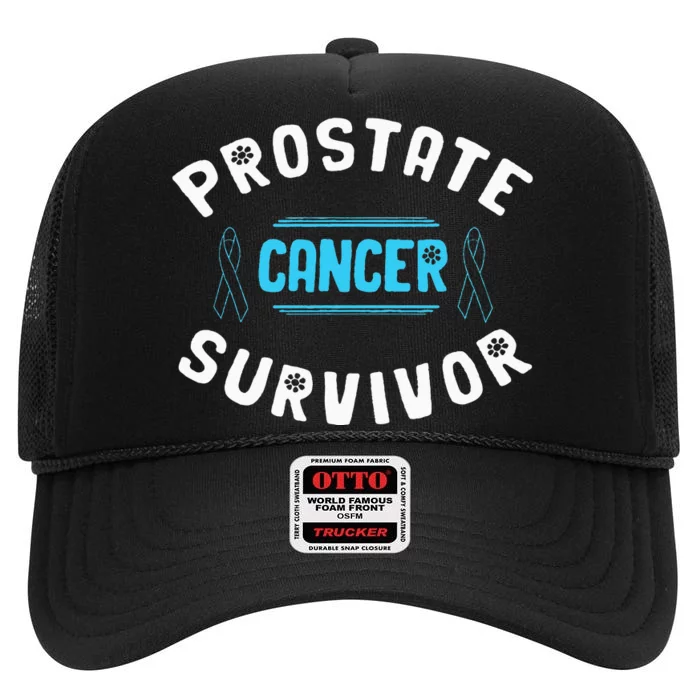 Prostate Cancer Survivor High Crown Mesh Trucker Hat