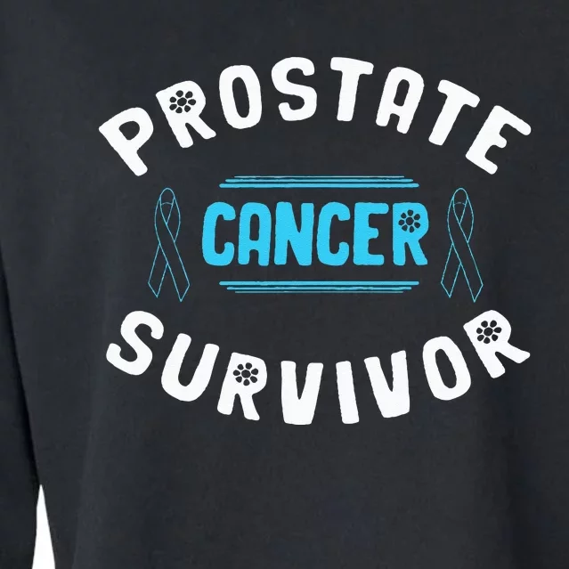 Prostate Cancer Survivor Cropped Pullover Crew