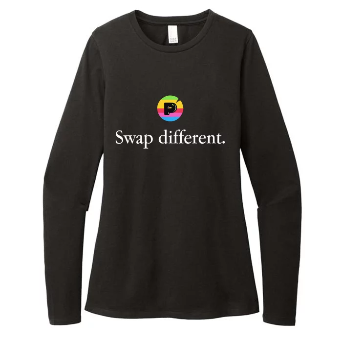 Pond Coin Swap Different Womens CVC Long Sleeve Shirt