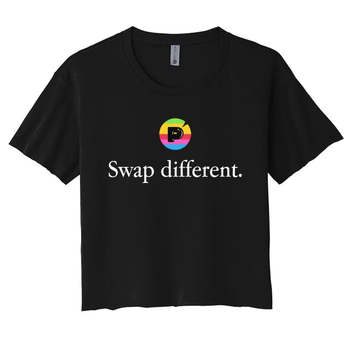 Pond Coin Swap Different Women's Crop Top Tee