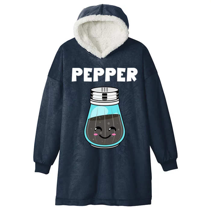 Pepper Costume Salt Pepper Matching Couple His Her Gift Hooded Wearable Blanket