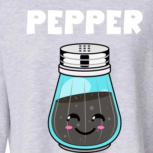 Pepper Costume Salt Pepper Matching Couple His Her Gift Cropped Pullover Crew