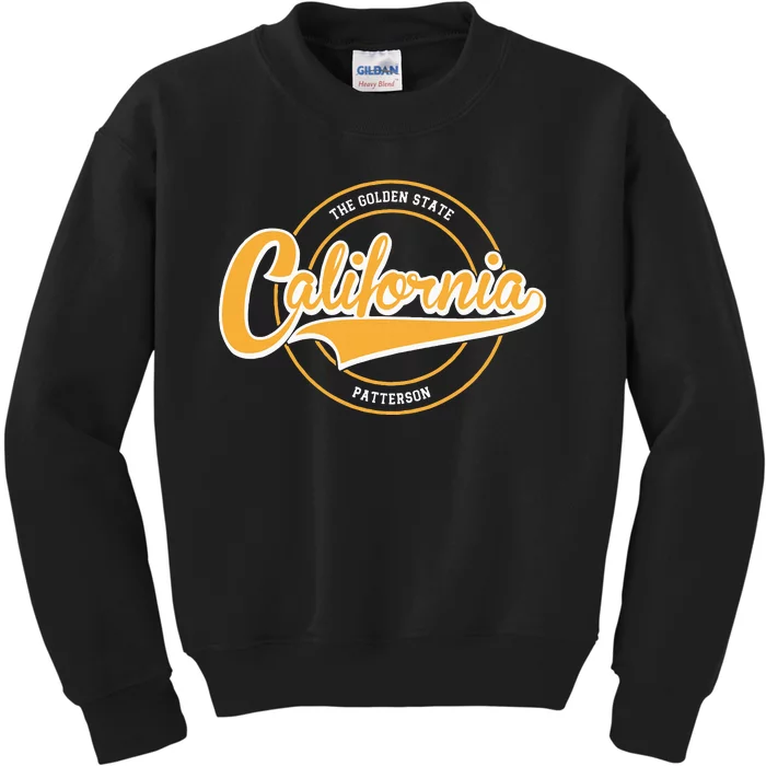 Patterson California State Motto Hometown Kids Sweatshirt