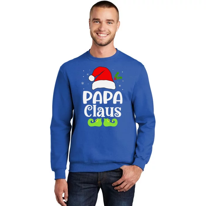 Papa Claus Santa Christmas Matching Family Pajama Gift Tall Sweatshirt