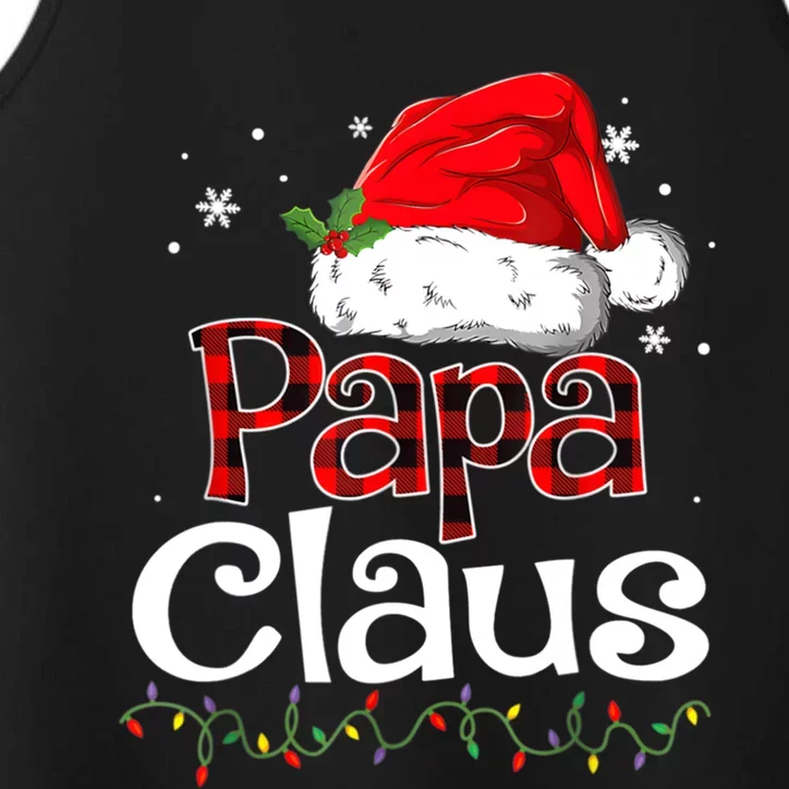 Papa Claus Santa Funny Christmas Pajama Matching Family Great Gift Performance Tank