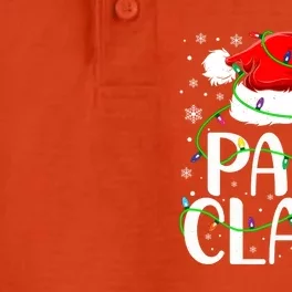 Papa Claus Santa Funny Christmas Pajama Matching Family Gift Dry Zone Grid Performance Polo